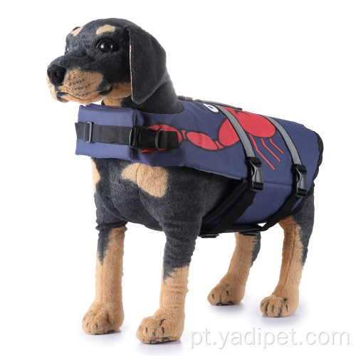 Colete salva-vidas para cães colete salva-vidas azul